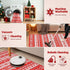 GREFFY 5x7 Soft Area Rugs for Living Room, Vintage Washable Snowflake Print Carpet, Non Slip Low Pile Soft Modern Red