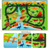 Rug,59"X39.4" Kids Carpet Playmat Dinosaur Car Rugs for Kids Toy Cars,Non Slip Dino Safari Road Map Kid Rug