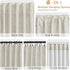 UHITECH Oatmeal Linen Blackout Curtains, 54 Inches Long, 2 Panels Set, Natural Modern