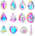 Crystal Prism Suncatchers, Rainbow Hanging Crystals Ornament Pendant for Window, Chandelier Part