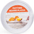 Round Cutting Board Plates, 10 Inch with Juice Grooves, Durable BPA-Free & Dishwasher Safe, White