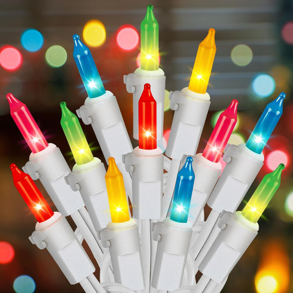 Hopolon 2PACK 50Count Easter String Lights,Christmas Lights Plug in,13FT Incandescent Pastel Mini