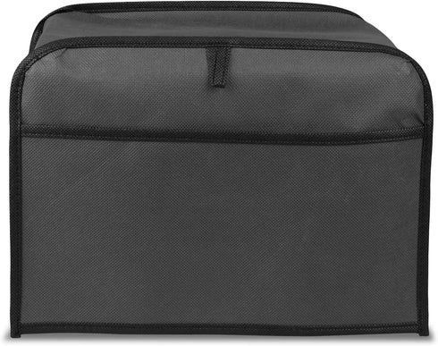 kwmobile Cover Compatible with 2 Slice Toaster - Plastic Case for Dark Grey Bread Toaster Machine