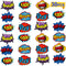 Blulu 30 Pieces Hero Themed Party Decorations, Fun Sign Cutouts for Celebrations