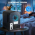 Portable Mini Fridge, 4 Liter 6 Can Cooler and Warmer Compact Refrigerators with Observation Window, 100% Freon-Free &