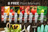 8 Tomato Growing Kit Grow Varieties of Delicious Tomatoes Non-GMO Heirloom Seeds, Complete Indoor & Outdoor Tomato Seed