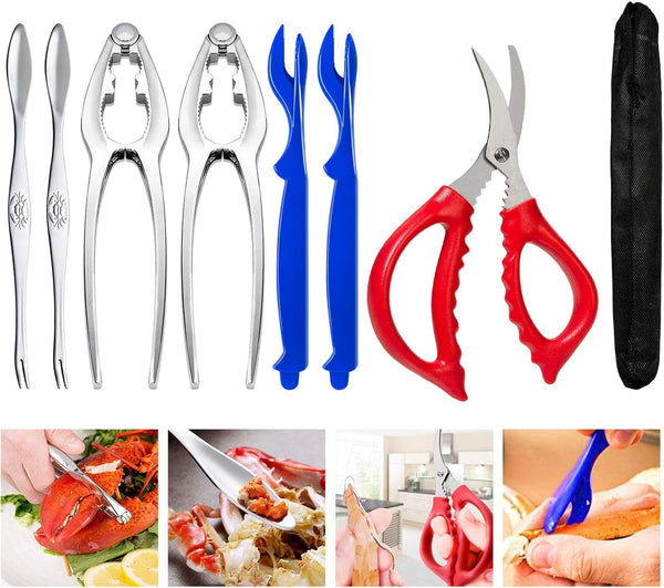 Crab and Lobster Tools - Crab Leg Crackers and Picks Set, Picks