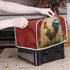 Sunflower Rooster Toaster Cover - 2 Slice Chicken Print Dust Cover for Toasters, Microwave, Bread Maker