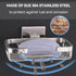 SEIDO 304 4.8" 3.2" Soap Dish for Shower Wall, Stainless Steel Bar Soap Holder for Bathroom & Kitchen, Brushed Nickel