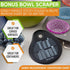 Spring Chef Dough Bench Scraper for Baking, Stainless Steel Kitchen Dough Cutter Tool, Dishwasher Safe, Black