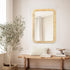 30'' 20" PERFNIQUE Rattan Mirror, x Rectangle Boho Bathroom Mirror, Decorative Wall Nursery Decor, Rustic Farmhouse