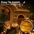 30 PCS Hooks for Outdoor String Lights, Heavy Duty Christmas Light Clips, Clear Adhesive Hooks for Hanging Rope Lights