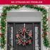 2 Pack Solid Wreath Hanger, Over The Door Metal Hook Holders for Front Door Window (White, 12 inch)