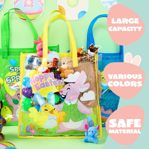 6 13" 13" 4" 6 13" 13" 4", JOYIN Pcs Easter Party Favor Supplies Gift Bags For Kids, x x Big Size Non Woven Goodie
