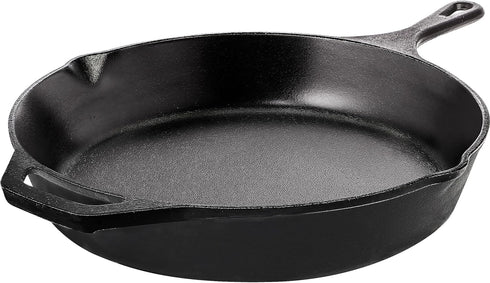Utopia Kitchen 12 Inch Saute Fry Pan - Pre-Seasoned Cast Iron Skillet - Safe Grill Cookware for Indoor & Outdoor Use