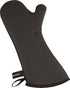 San Jamar UCMX15BK Black Textured Neoprene Oven Mitt with WebGuard, 15" Length