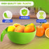 Rice Strainer with Handle - Lightweight Rice Washer Strainer Bowl with Smart Design for Easy Water Draining, Easy to