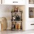 3-Tier Countertop, SR23BG YATINEY Lazy Susan Organizer, Rotating Spice Rack, Spinning Organizer, Industrial Turntable