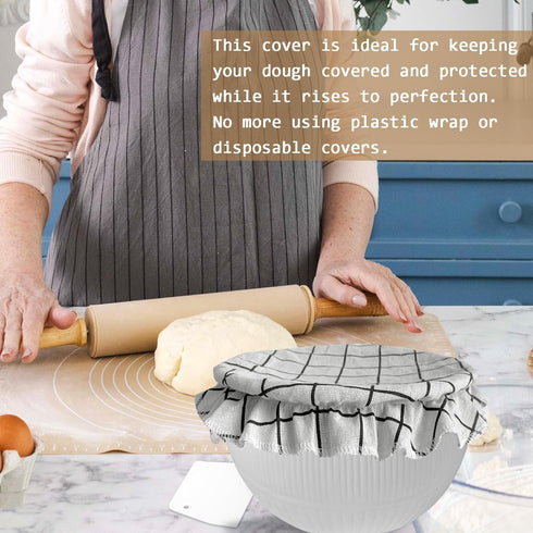 Set Beeswax Bread Bags for Homemade Bread and Bowl Cover Reusable Bread Baker Sourdough Bags