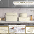 Sorbus Stemware Storage Chest - Deluxe Quilted Case for Wine Glasses, Service for 12 (Beige)