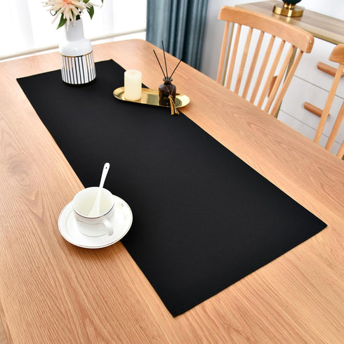 36 Inches 12X36 Inch Farmhouse Black Table Runner Small Short Table Runners Coffee Table Runner for Dresser Living Room
