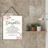 YCYD 8 10 Inches Inspirational Wall Art Daughter Gifts I Am A Daughter of The Most High King Nursery Decor Christian