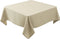 Biscaynebay Textured Fabric Square Tablecloths - 54x54 Inches, Natural Water Resistant for Dining and Parties