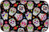 Caroline's Treasures BB5116DDM Day of the Dead Black Dish Drying Mat, 14 x 21", Multicolor