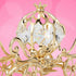 Matashi 24K Gold Plated Crystal Mini Cinderella Pumpkin Coach Ornament - Christmas Gift Home Decor Showpiece