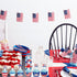24 PCS 4th of July Cupcake Toppers, USA Patriotic Cupcake Liners for Cake Decoration Supplies