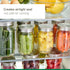 Ball Jar Regular Mouth Stainless Steel One-Piece Mason Jar Lids, Silver