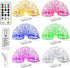 HXWEIYE 6 Pack Rechargeable Fairy Lights Battery Operated with Remote & DIY