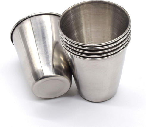 AUEAR 6 Pack 2.3 Oz Stainless Steel Shot Glass, Espresso Cups for Bar Home Restaurant