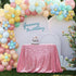 PartyDelight Sequin Tablecloth Fuchsia Pink Sparkly Table Cloth Overlay Square 50"x50"