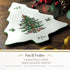 Spode Christmas Tree Trivet - 8" Heat Resistant Porcelain Holiday Tabletop Protector, Dishwasher Safe