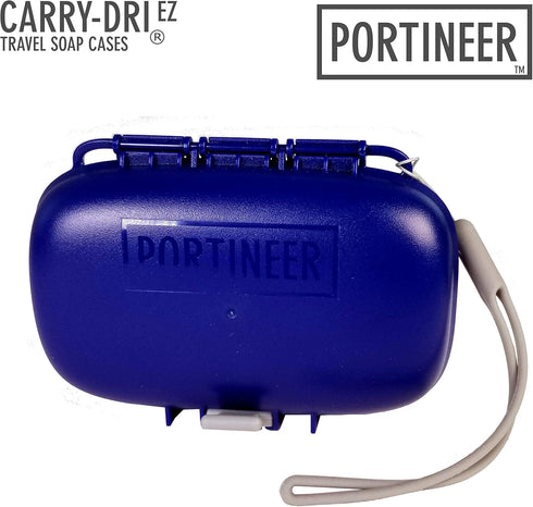 Carry-Dri EZ Travel Bar Soap Container, Durable Leakproof Soap Holder with Patented Air Vents, Compact Case