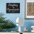 JennyGems Everything is Figureoutable Wooden Sign, Inspirational Home Office Desk Decor & Uplifting Gift, 8x6