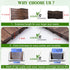 Wood Lattice Fence Panels for Outside, 13.4"x78.8" Expandable Natural Wooden Trellis for Climbing Plants