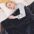 Fleece Blanket Queen Size for All Season 350GSM - Premium Lightweight Anti-Static Throw for Queen/Full Size Bed, Dark