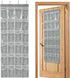 GOMAJI Over the Door 24 Pocket Hanging Shoe Organizer, Space Saving Hanging
