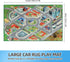 JinKune 48'' 71' Large Kids Carpet Play Mat Rug for Playroom, x Car Rugs Mat for Kids Toy Cars, City Life with Road