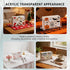 Novacrylion -4mm Acrylic Napkin Holder Clear Thick Waterproof Bathroom Napkin Holder for Paper Towels, Guest Towel