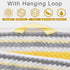 3PC 100% 1 28"x52", 1 16"x27", 1 13"x13", Set, Bath Towels with Hanging Loops, Striped Towels - Cotton, Quick Dry