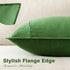 Pack 2, 20 20 Inch Foindtower of Decorative Linen Soild Throw Pillow Covers Soft Accent Euro Cushion Case Boho
