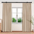 Standard Decorative Window Curtain Rods, 30 to 45 Inch, 5/8 Inch Diameter Heavy Duty Drapery Rod Set with Brackets -