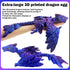 3D Extra Large Dynamic Printed Dragon Egg with Dragon InsideOpen and Close Mouth with Wings Movable and Eyes, Feathered