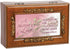 Cottage Garden Woodgrain Embossed Jewelry Music Box - Mother's Love Gift of Her Spirit Plays Wonderful World