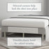 Bed Maker’s Never Lift Your Mattress Bed Skirt - Designed for Box Spring Beds, 14 Inch Drop Length, Full, Silver
