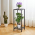 30 Inch 2 TMJ070B IBUYKE Tall Plant Stand Indoor, Tier Metal Corner Plant Stand, Modern Square Plant Shelf Flower Stand
