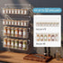 4 Pack, Spice Rack Wall Mount Metal Wall Mounted Spice Rack Organizer for Cabinet Door & Pantry, Space-Saving Kitchen